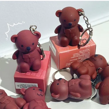 Glosse à lèvres liquide mat nude ours mignon