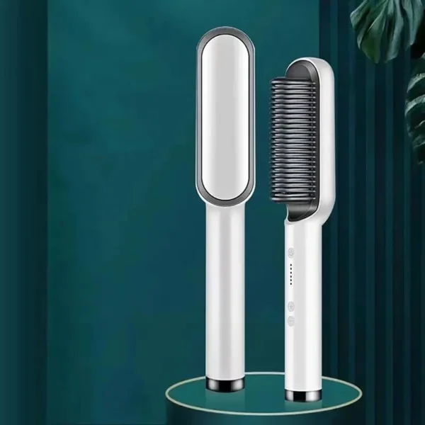 Brosse lissante électrique PTC, sèche-cheveux