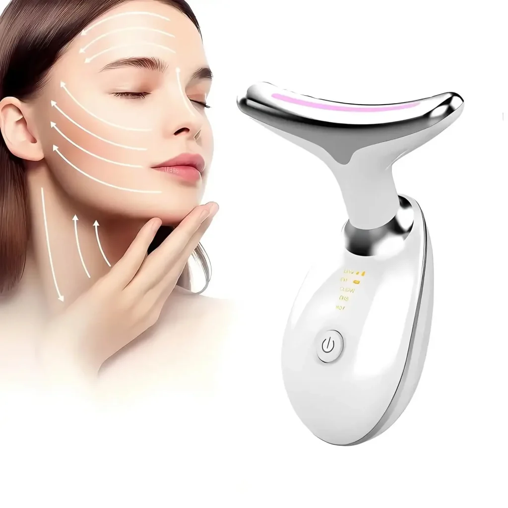 Appareil de beauté pour le cou à 3 couleurs