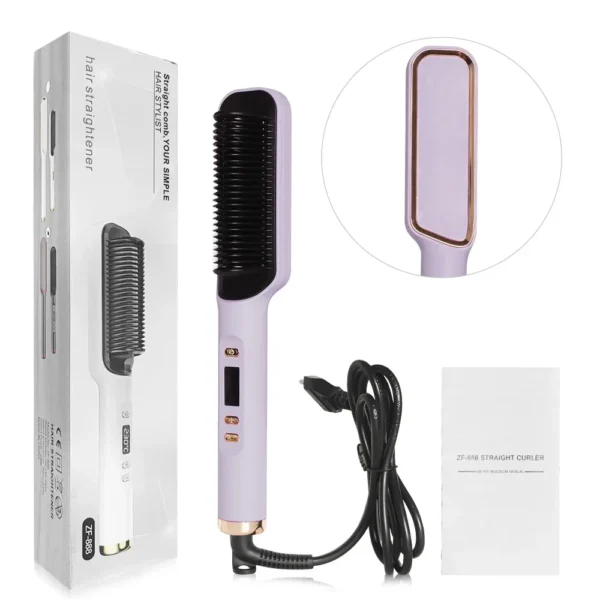 Brosse lissante, outil de coiffage multifonctionnel