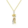 Collier pendentif chic noir « Câlin »
