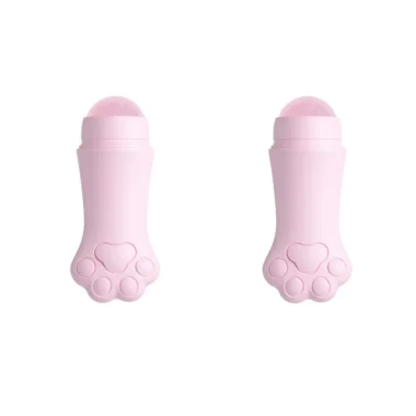 Rouleau nettoyant les pores du visage en quartz rose