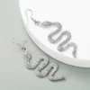 Boucles d'oreilles serpent en alliage de diamants