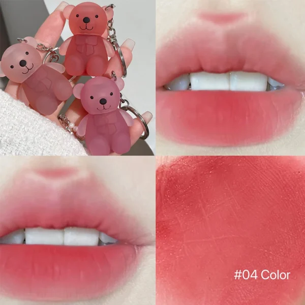 Porte-clés Lèvres Ours Mignon Gloss à Lèvres