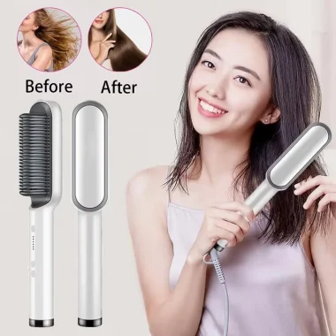 Brosse lissante électrique portable multi-points