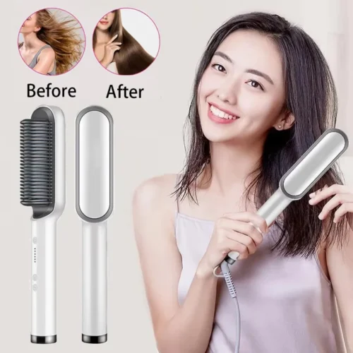 Brosse lissante électrique portable multi-points