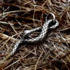 Collier pendentif serpent vintage pour homme