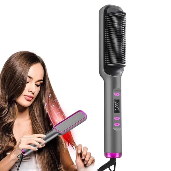 Brosse lissante, outil de coiffage multifonctionnel