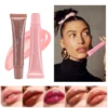 Gloss à lèvres nude marron repulpant