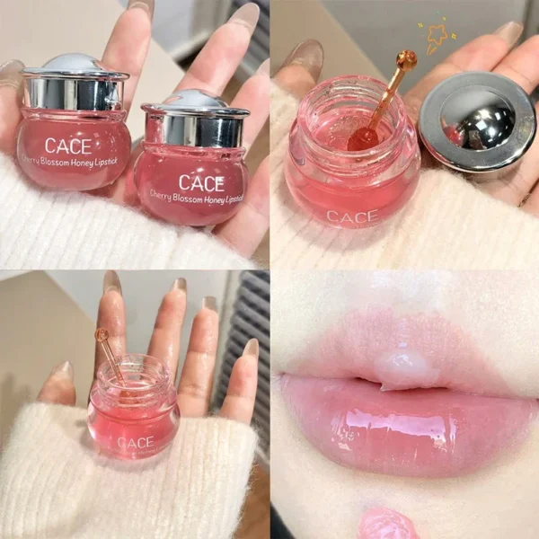 Baume à lèvres frais au miel et à la cerise