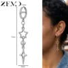 Boucles d'oreilles ZEMO à crochet (1 pièce) en acier