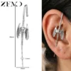 Boucles d'oreilles ZEMO à crochet (1 pièce) en acier