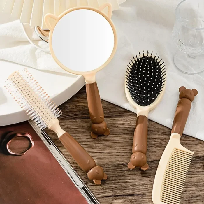 Seb2af8d79ec643f3ad9d6f856b5e4541j.webp 4Pcs Flexible Anti-static Hairdressing Styling Comb Hair Combs Wet and Dry Hair Brush Massage Comb Hair Brush Styling Comb