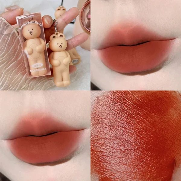 Porte-clés ours mignon, gloss à lèvres