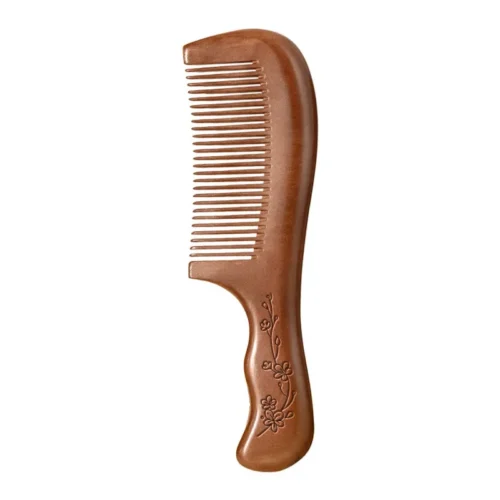 Peigne ancien en bois de santal et acajou