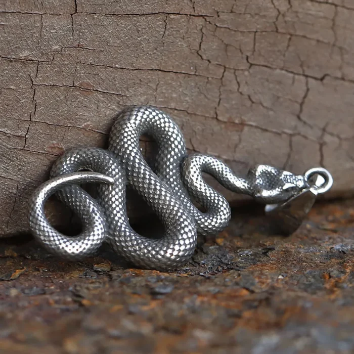 Sf7768891d7fa4659a0dbe2efde2a0e16G.webp Collier pendentif serpent en acier inoxydable