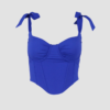 Corset femme à bretelles Bleu