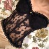 Corset Dentelle <br> Blanc & Noir