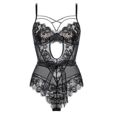 Corset Dentelle <br> Noir Intense