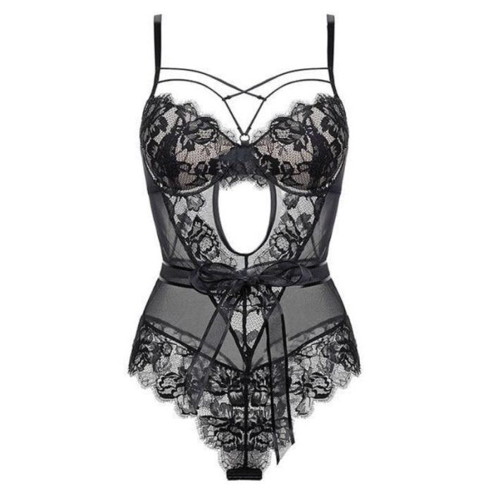Corset Dentelle <br> Noir Intense