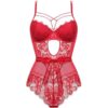 Corset Dentelle <br> Rouge