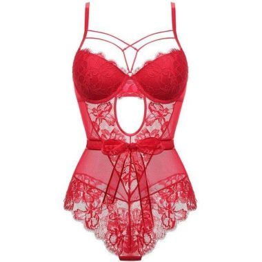 Corset Dentelle <br> Rouge