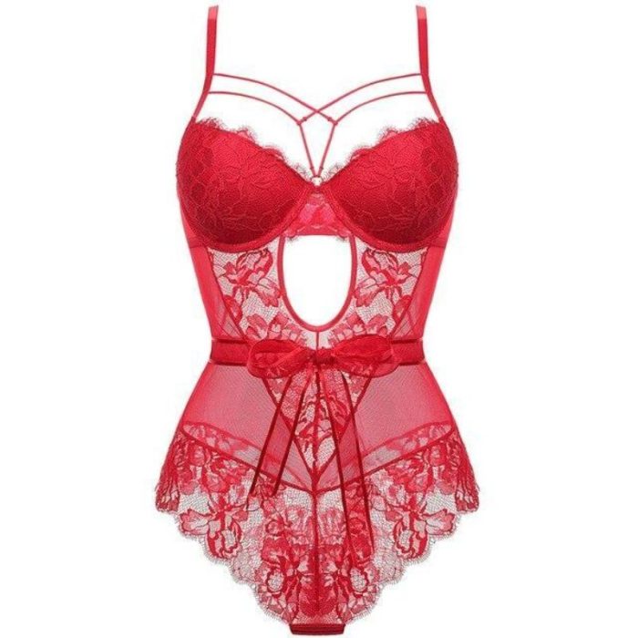 Corset Dentelle <br> Rouge