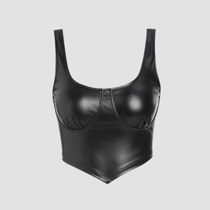 Corset Cuir Noir