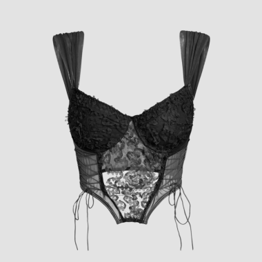 Corset Dentelle Noir