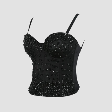 corset paillettes femme