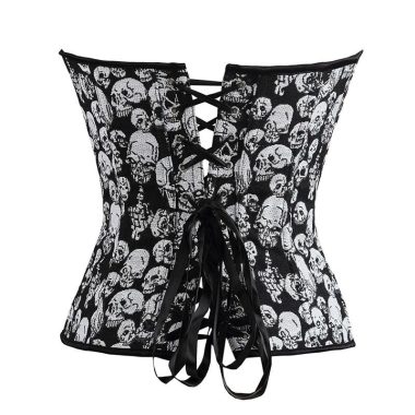 Corset Femme Tête de Mort