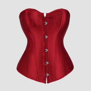 Corset femme rouge bordeaux