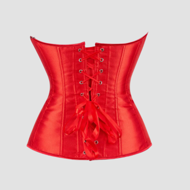 Corset Satin Femme Rouge