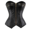 Corset Femme Simili Cuir Noir