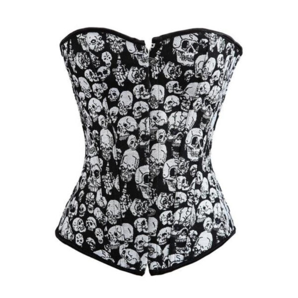 Corset Femme Tête de Mort