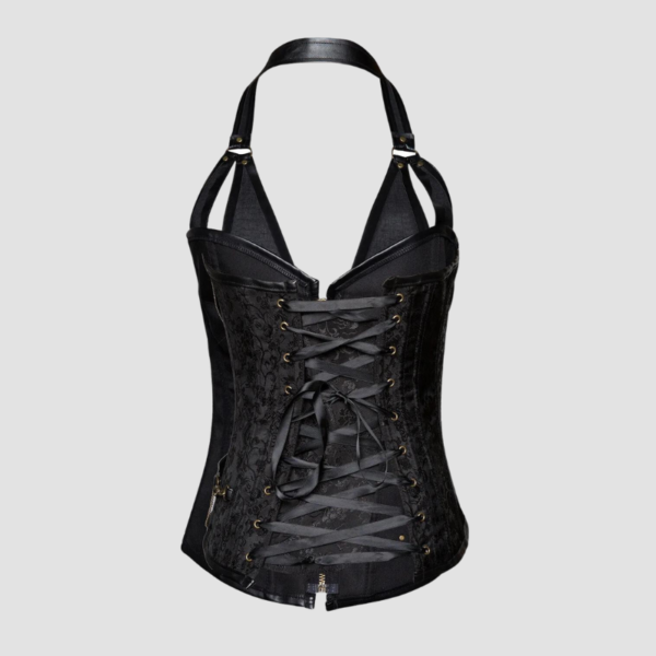 Corset femme viking noir