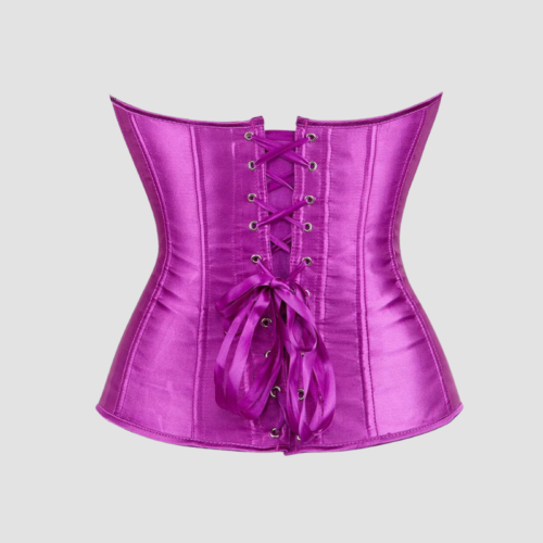 Corset Femme Violet Satin