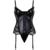 Corset Porte-jarretelles <br> Noir Grande Taille