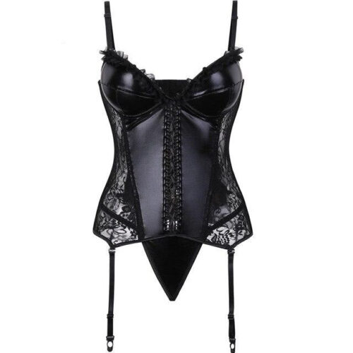 corset-grande-taille-port-jarretelle-femme.jpg Corset Porte-jarretelles <br> Noir Grande Taille
