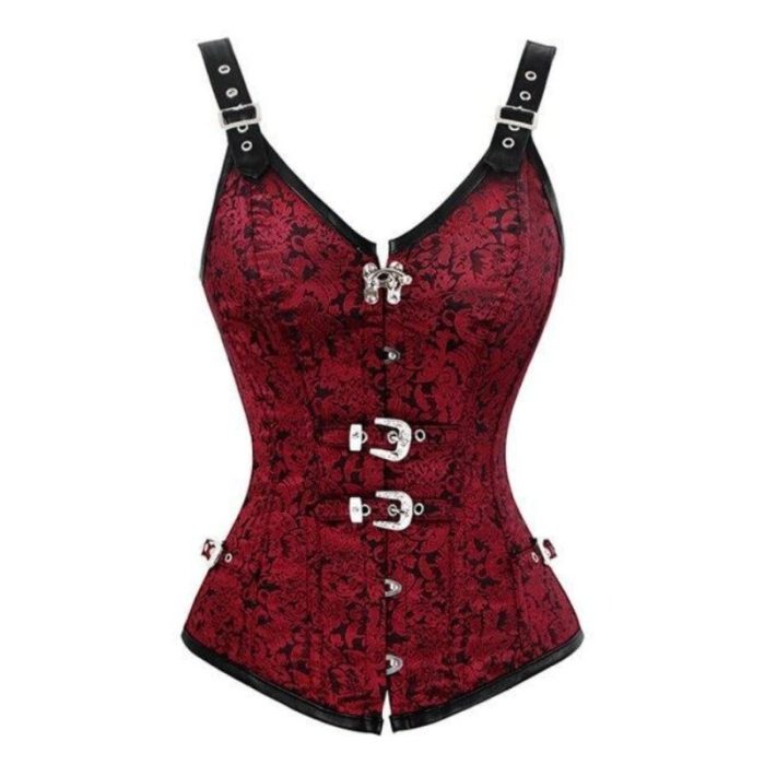 corset-moderne-rouge.jpg Corset Top Moderne rouge
