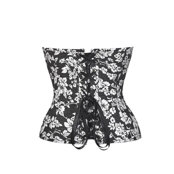 corset-noir-a-fleur-pour-femme.jpg Corset Femme La fleur Noir