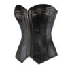 Corset Femme Simili Cuir Noir