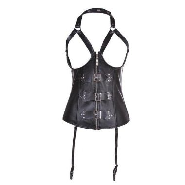 Corset Porte-jarretelles <br> Simili Cuir