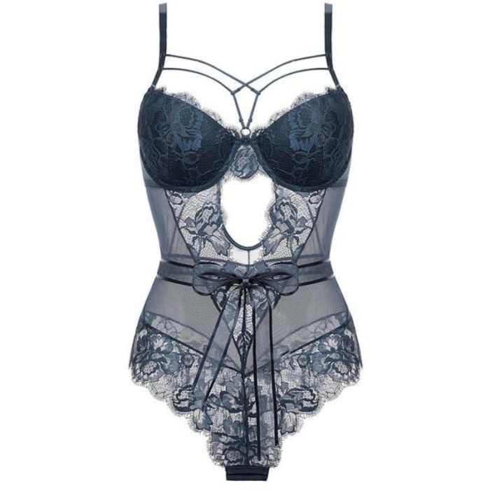 corset-pour-femme-en-dentelle-bleu.jpg Corset Dentelle <br> Féminin