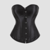 Corset Femme Satin Noir