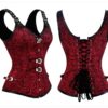 Corset Top Moderne rouge