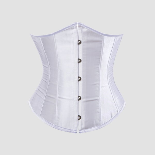 Corset underbust blanc satin