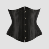 Corset underbust satin noir
