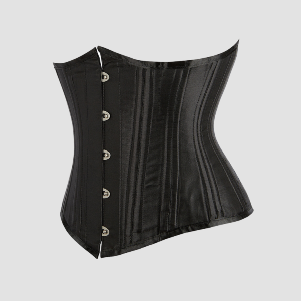 Corset underbust satin noir