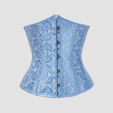 Corset Underbust Serre Taille Bleu